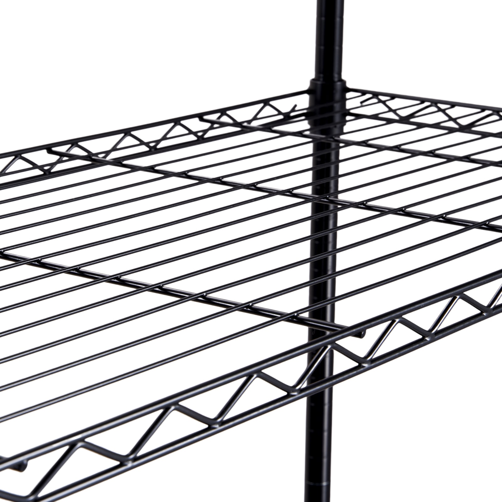 Heavy Duty Metal Storage Shelving Unit With Wheels 4 Tier Rack_voghion.com